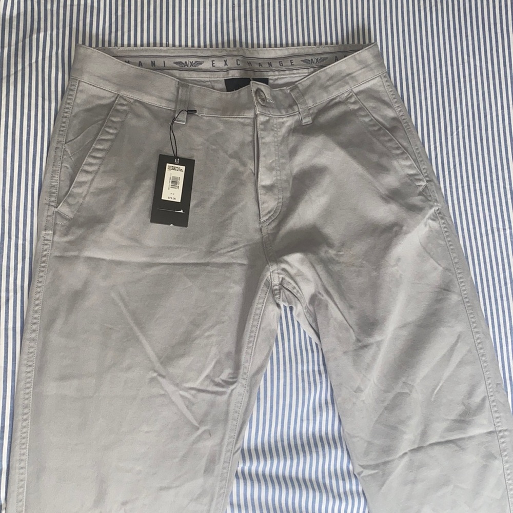A|X Men's Chino Pants in Gray
